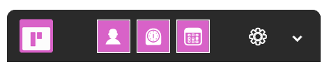 Pickadoc-Widget im kompakten Modus als Symbolleiste
